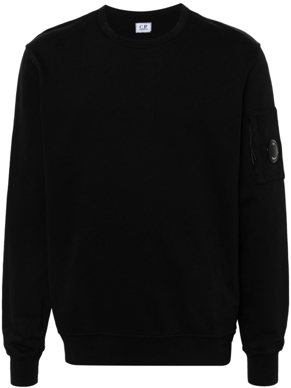 ★C.P. Company★ Light Fleece Man to Man Black 18CMSS019A002 MUSINSA | CP Company Light Fleece Logo Crewneck Man to Man